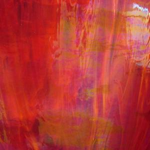 Spectrum Wispy Red / White Iridized, Iridized & Opalized