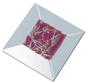 Glue Chip Dichroic Bevel, 1 Square, Dichroic Bevels