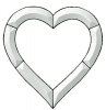 Heart Bevel Cluster