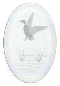 Mallard Engraved Bevel, Special Order Bird Bevels