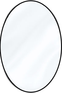4 x 6 Oval Bevel Back, Circles & Ovals