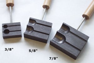 3/8 Graphite Marble Mold, Flameworking Tools