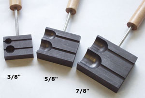 5/8 Graphite Marble Mold, Flameworking Tools