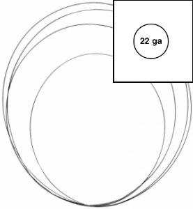 22 gauge Sterling silver Round Soft Wire, Wire - Silver