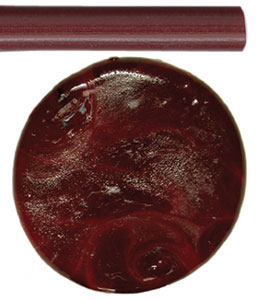Borocolour Cranberry Rod, Borosilicate Rods