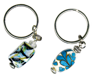 Bead Zipper Pull / Key Chain, Gift Findings