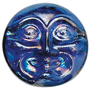 Blue Moonface Glass Gems, Nuggets & Gems