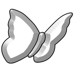 Mika Butterfly Bevel Cluster - 3 Piece