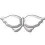 Mika Butterfly Bevel Cluster - 5 Piece