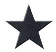 40 Medium Black Stars, Fusible Shapes