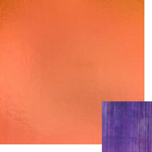 Dichroic Salmon On Thin Clear Fibroid- 4 x 4, CBS 4x4 on Textures