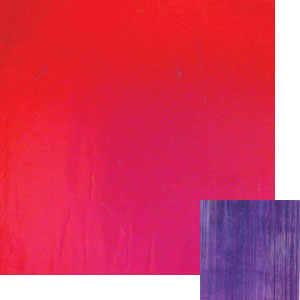 Dichroic Candy Apple Red On Thin Clr Fibroid- 4 x 4, CBS 4x4 on Textures