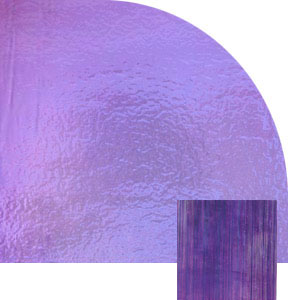 1/4 Sheet Violet On Thin Clear Fibroid - 90 Coe