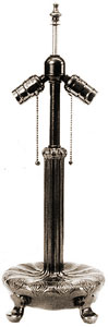 18 footed library lamp base
