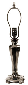 12 classic nouveau lamp base, Medium Bases - Special Order
