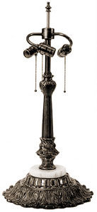 22 1/2 acorn lamp base with onyx, Large Bases - Special Order