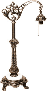 26 bridge rope lamp base with Onyx, Large Bases - Special Order