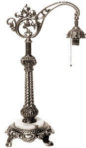 23 1/2 bridge rope lamp base with onyx