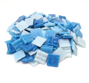 3/4 glass tile blue mix - 1 lb., Glass Tile Mixes