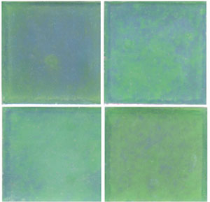 3/4 green iridized glass tile - 1/2 lb., Iridized Glass Tiles
