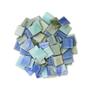 3/4 Glass Tile Wispy Sky Blue Mix - 1/2 Lb.