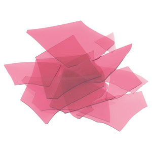 Cranberry Pink Transparent Confetti - 4 oz, Confetti