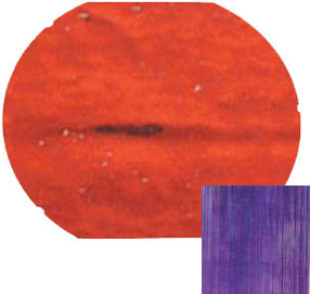 DICHROIC CYAN/ DARK DARK RED ON THIN CLEAR FIBROID - FULL SHEET, CBS Full Sheet on Textures