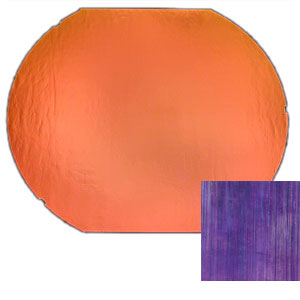 DICHROIC SALMON ON THIN CLEAR FIBROID - FULL SHEET, CBS Full Sheet on Textures