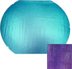 DICHROIC RED/ SLIVER BLUE ON THIN CLEAR FIBROID - FULL SHEET, CBS Full Sheet on Textures