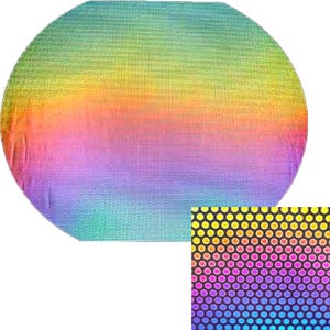 Dot Pattern Dichroic On Thin Clear - Full Sheet, CBS Full Sheet Patterns