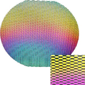 MARQUISE PATTERN DICHROIC ON THIN CLEAR - FULL SHEET, CBS Full Sheet Patterns