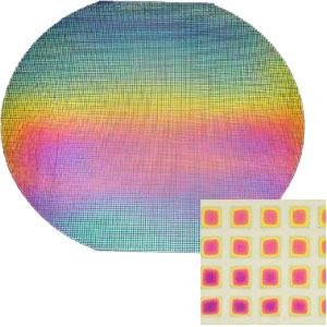 Squares Pattern Dichroic On Thin Black - Full Sheet, CBS Full Sheet Patterns