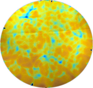 Dichroic Cyan/ Copper Aurora borealis On Thin Clear - Full Sheet, CBS Full Sheet Patterns