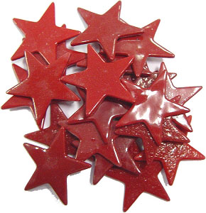 100 Large Red Stars, Special Order Fusible Shapes
