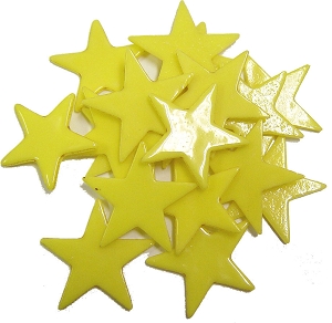 100 Large Yellow Stars, Special Order Fusible Shapes