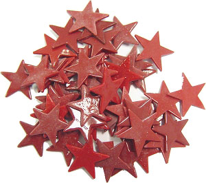 150 Medium Red Stars, Special Order Fusible Shapes
