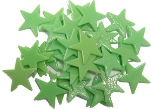 150 Medium Green Stars, Special Order Fusible Shapes