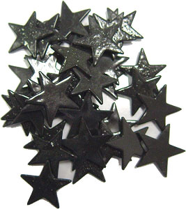 150 Black Medium Stars, Special Order Fusible Shapes