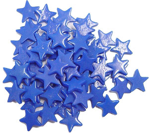200 Small Blue Stars, Special Order Fusible Shapes