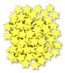 200 Small Yellow Stars, Special Order Fusible Shapes