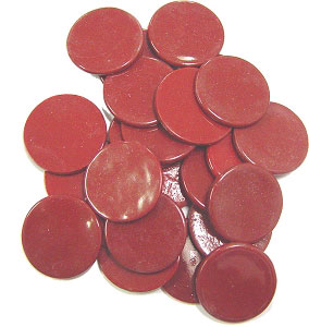 100 Large Red Circles, Special Order Fusible Shapes