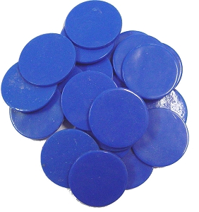 100 Large Blue Circles