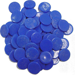 150 Medium Blue Circles, Special Order Fusible Shapes