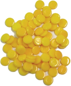 200 Small Yellow Circles, Special Order Fusible Shapes