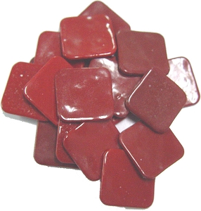 100 Large Red Squares, Special Order Fusible Shapes