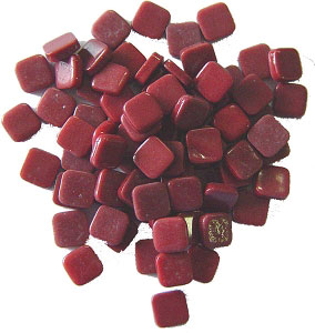 200 Small Red Squares, Special Order Fusible Shapes
