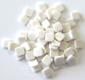 200 Small White Squares, Special Order Fusible Shapes
