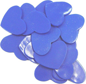 100 Large Blue Hearts, Special Order Fusible Shapes