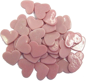 150 Medium Pink Hearts, Special Order Fusible Shapes