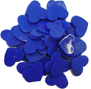 150 Medium Blue Hearts, Special Order Fusible Shapes